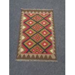 A Maimana kilim 88cm by 60cm