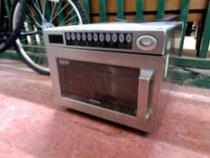 A Samsung CM1929 1850W stainless steel commercial microwave