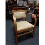 A mid 20th century beech Bentwood armchair.