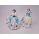 Two Royal Worcester figures, Sweet Daffodil No.1427 of 9500 and Sweet Snowdrop No.1427 of 9500.