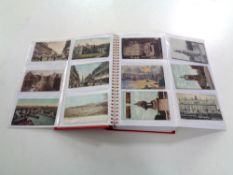 An album containing 108 20th century postcards, Northumberland and County Durham.