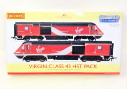 Hornby : R3390 TTS Virgin HST Power Car NO43311, Virgin HST Dummy Car NO43314, boxed.