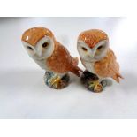 Two Beswick figures of Barn Owls.