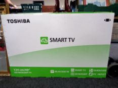 A boxed Toshiba 49U6763DB Smart TV (as new).