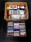 Two boxes of CDs - Jeff Buckley, Frank Sinatra,