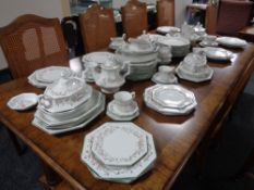 An extensive Johnson Brothers Eternal Bow tea and dinner service (approximately two hundred and