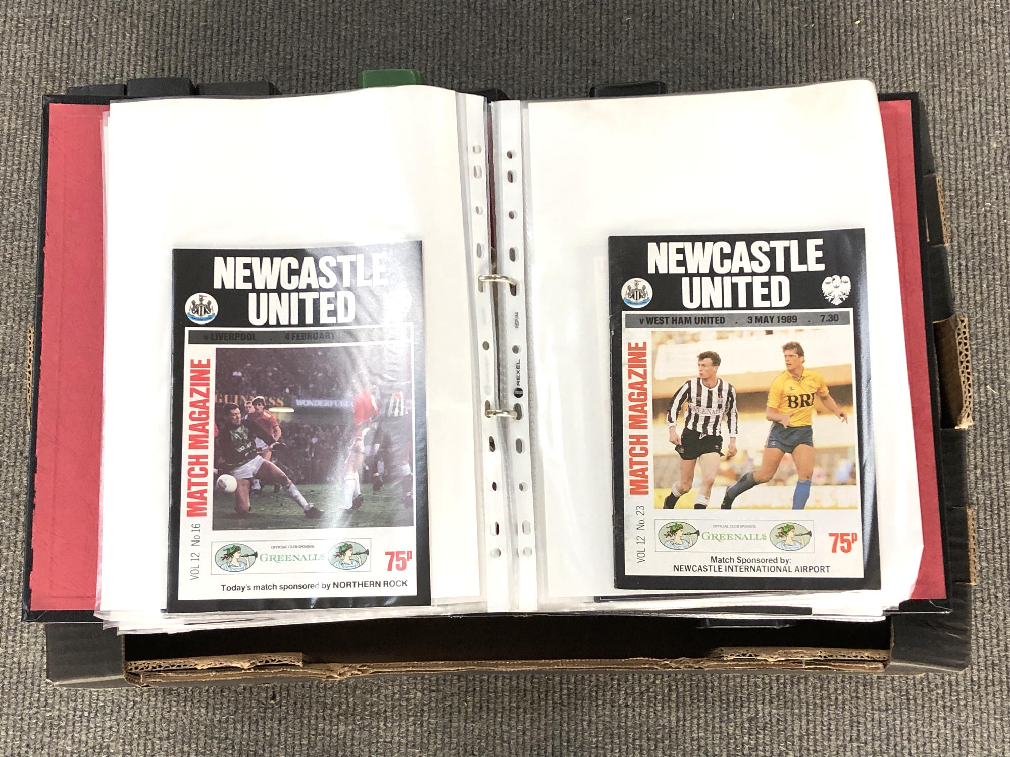 A large quantity of Newcastle United football programmes, covering the 1986-1991 period. - Image 2 of 2