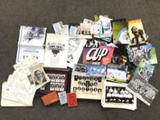 A large quantity of ephemera relating to Newcastle United and other items, including posters,