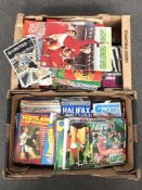 A very large quantity of vintage and later football programmes, various teams.