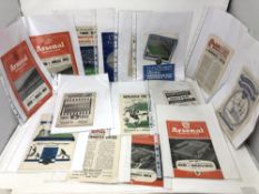 A collection of 1940's/1950's Newcastle United related football programmes: vs.