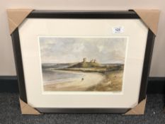 After Tom MacDonald : Dunstanburgh, reproduction in colours, signed in pencil, 21 cm by 30 cm,