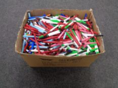 Four boxes containing a quantity of boxed clip roller magnetic clip dispensers,
