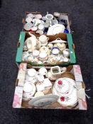 Three boxes containing Royal Stafford Roses to Remember part dinner service,