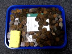 A large quantity of nineteenth century and later copper coins, mostly pennies.