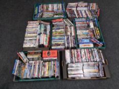 Ten boxes of DVDs