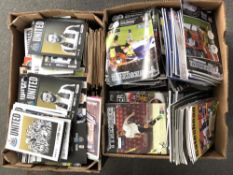 A large quantity of modern football programmes relating to Newcastle and Gateshead.