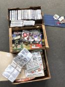 A large quantity of footballing ephemera, programmes, collector's cards,