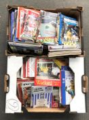 A very large quantity of modern football programmes, various teams.