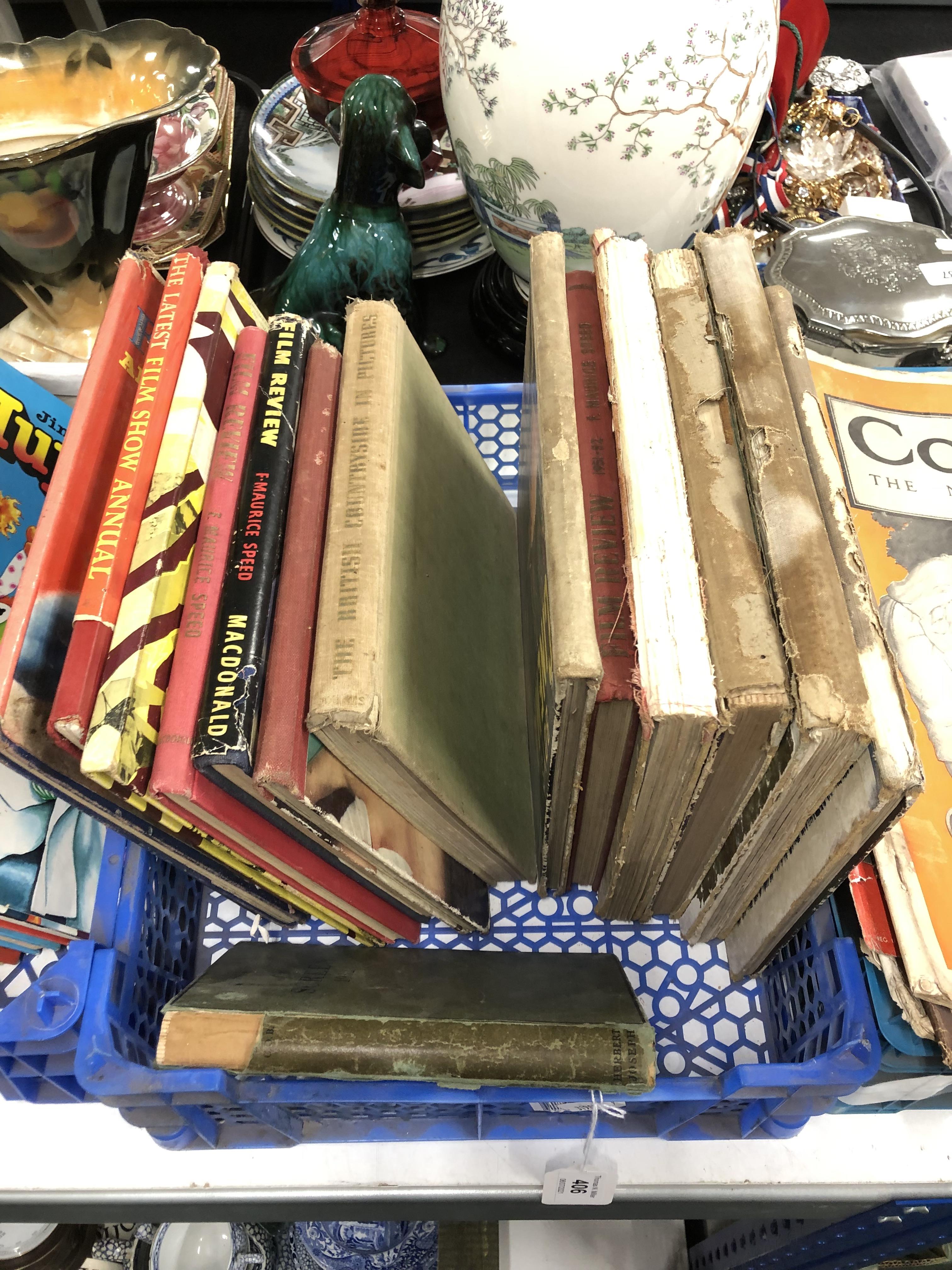 A crate of 16 20th century volumes relating to film and cinema.