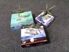 Three boxed Corgi Aviation Archive die cast helicopters, AA27001 Westland Puma HC Mk.