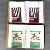 A large quantity of Newcastle United football programmes, covering the 1970-1974 period.