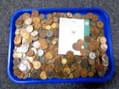 A quantity of antique and later copper and other coins (Q)