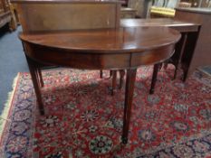 A George III D-shaped table