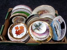 A box containing a large quantity of assorted wall plates,