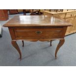 An early 20th century oak side table,