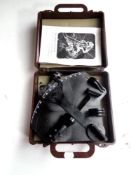 An Ebbco plastic sextant in fitted case