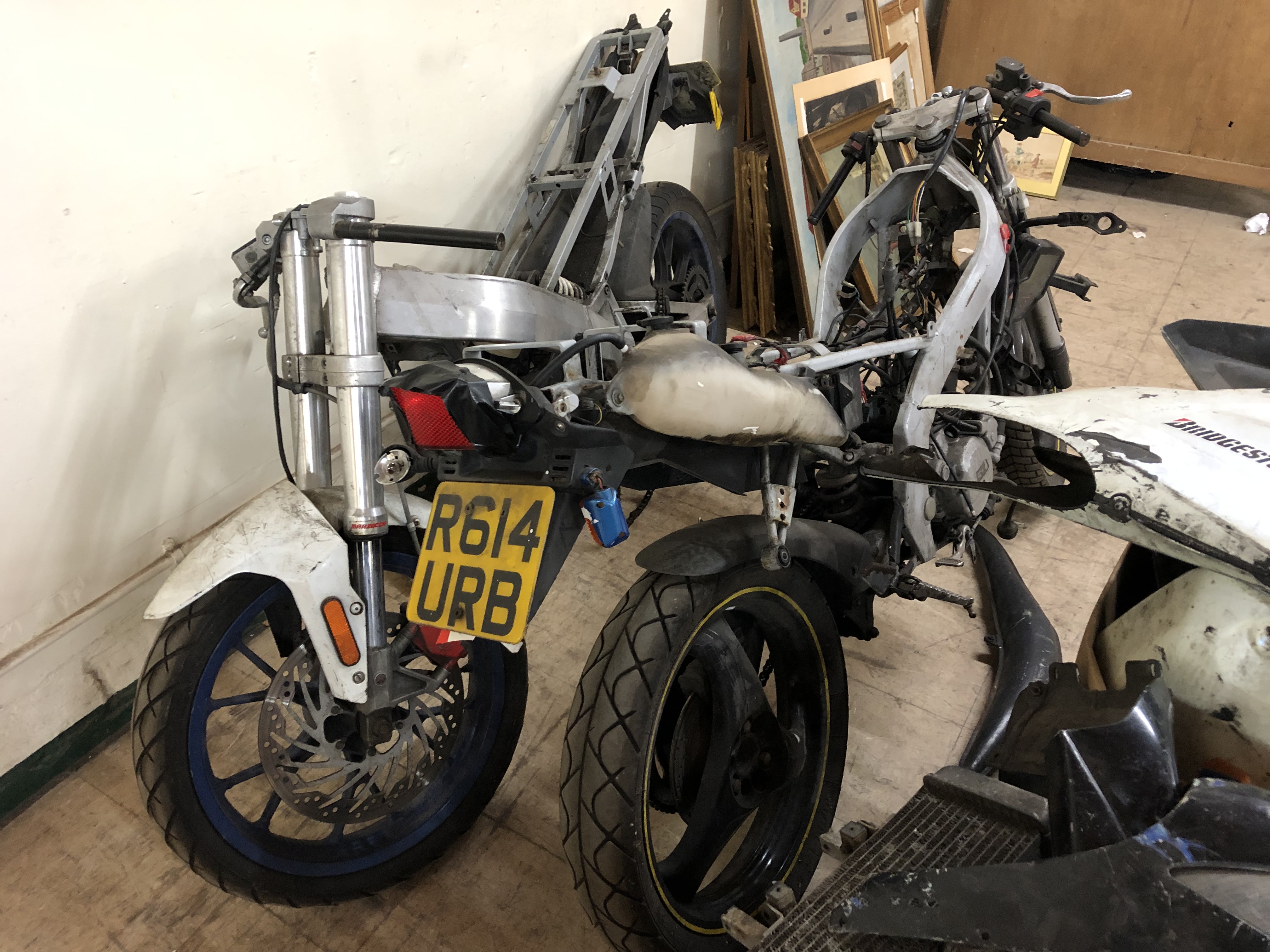 Two dismantled Aprilia motorcycles comprising; RS 50 registration AU56 EXE, - Image 5 of 5