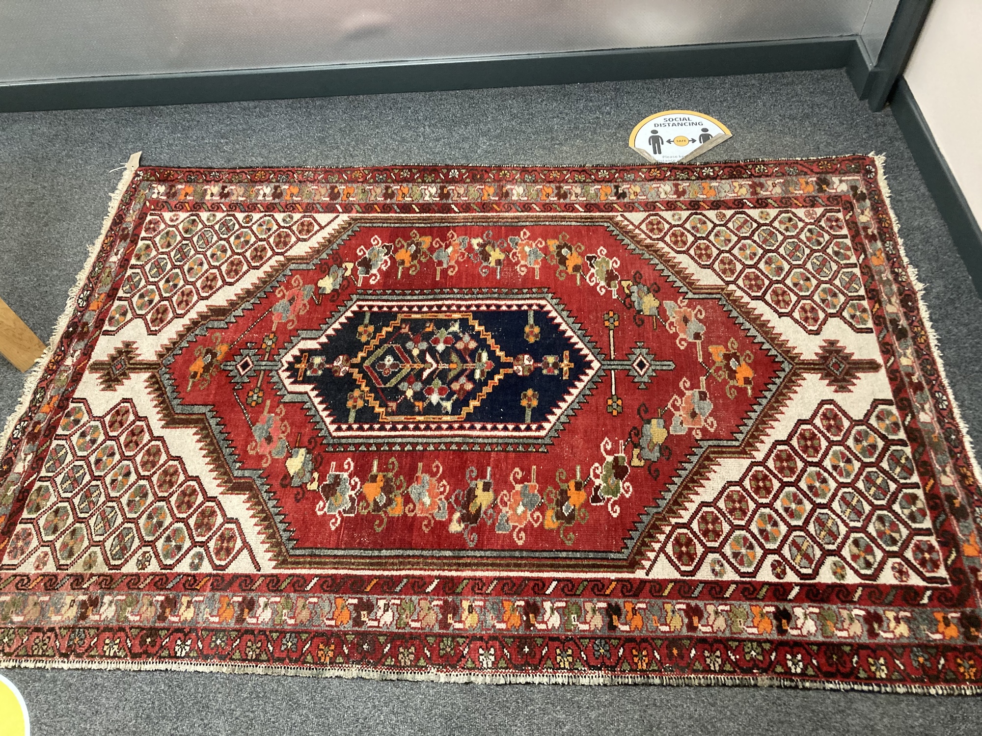 An antique Mazlaghan rug, Iranian Kurdistan,
