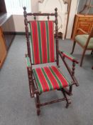 A painted American style rocking chair