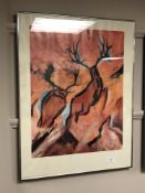 Two continental prints depicting abstracts,
