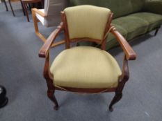 A stained beech desk chair