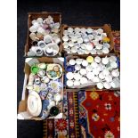 Four boxes containing a quantity of assorted china, mugs,