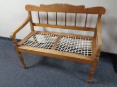 A South African Knysna Furniture hardwood bench