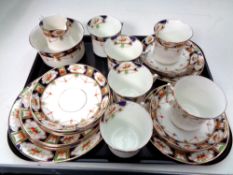 A twenty-one piece antique Victoria china tea service