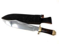 A heavy quality brass hilted bowie knife - The Mistress,