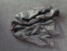 A gents leather jacket,