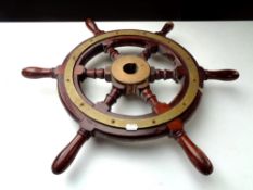 A ship's wheel