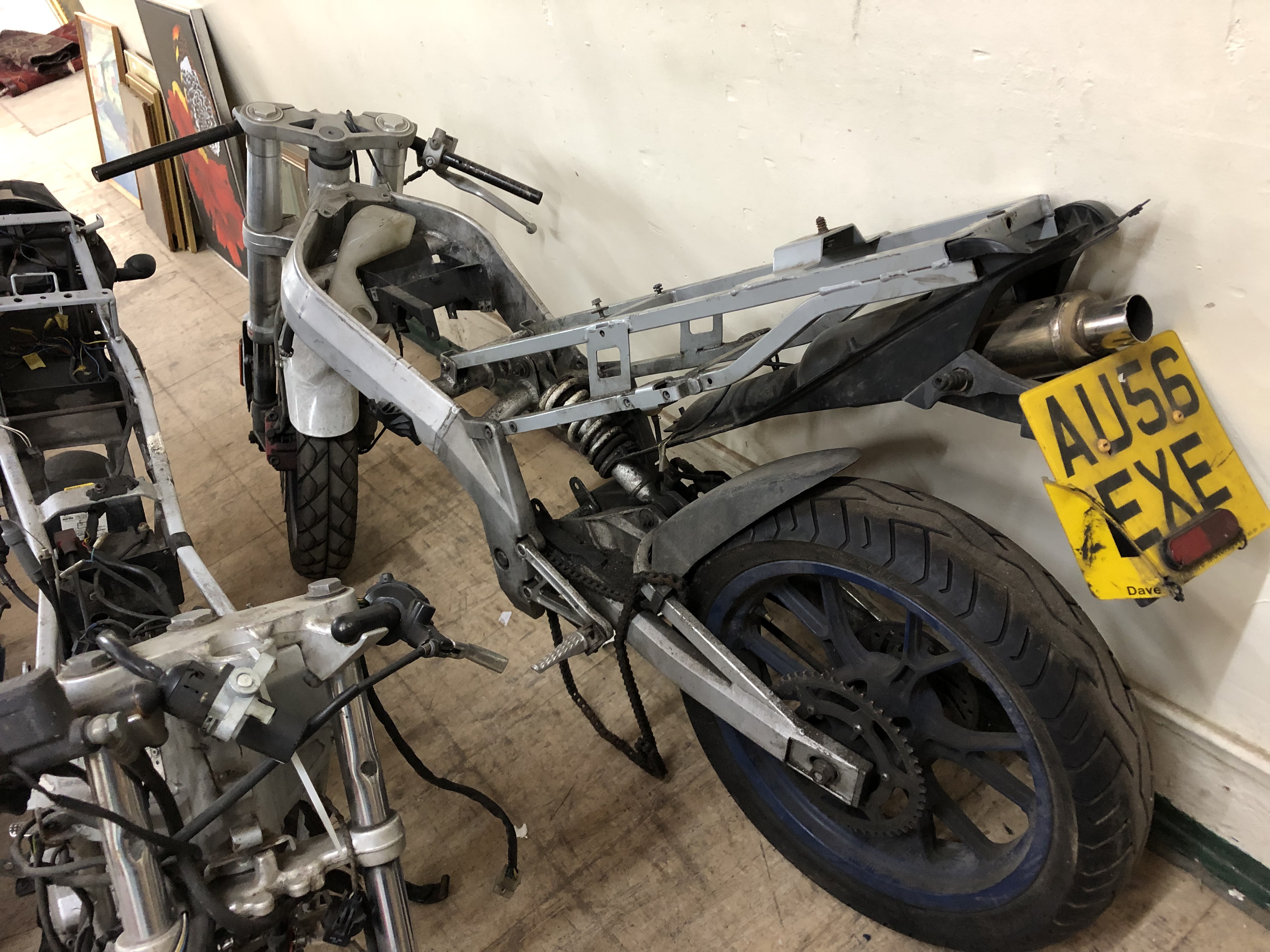 Two dismantled Aprilia motorcycles comprising; RS 50 registration AU56 EXE, - Image 3 of 5