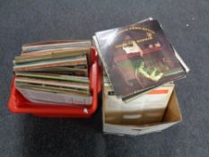 Two boxes of vinyl LP records - Scottish music,