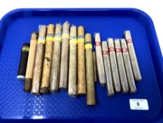 Approximately fifteen cigars including King Edward, Cohiba, Vasco da Gama,