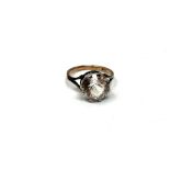 A 9ct gold solitaire dress ring, size L CONDITION REPORT: 2.