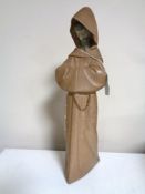 A Lladro figure of a monk in a matte finish