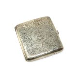 A silver cigarette case CONDITION REPORT: 79 grams