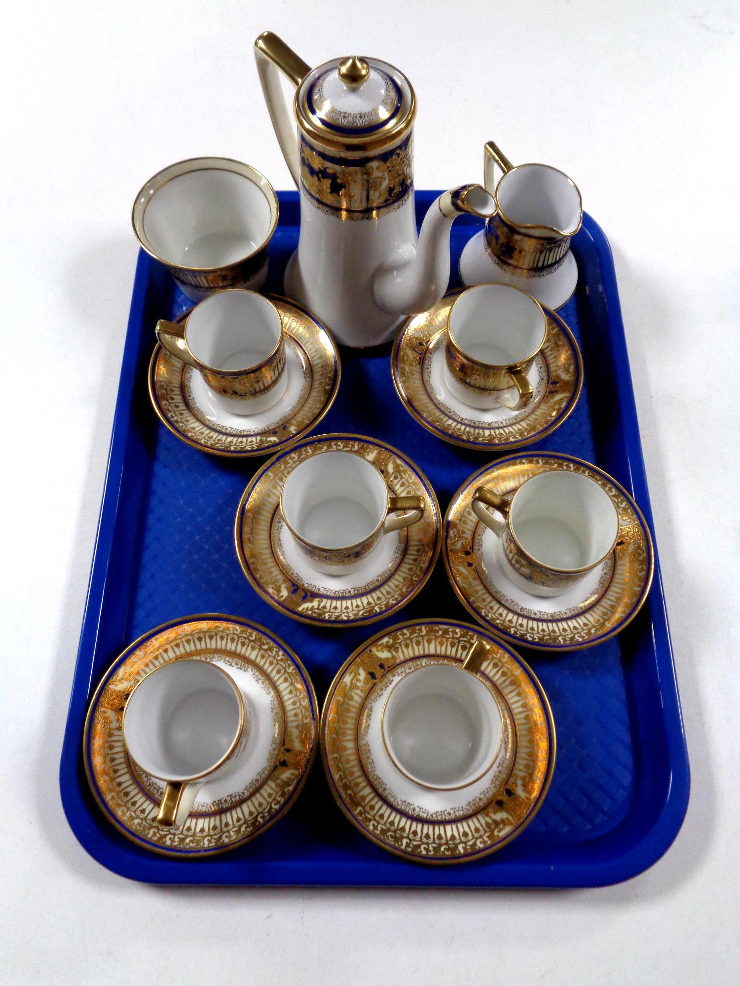 A tray containing a 15 piece Noritake tea service