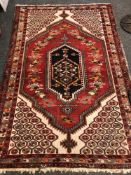 An antique Mazlaghan rug, Iranian Kurdistan,