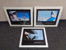 Three Mal Watson Art Deco style prints, Midnight Lady,